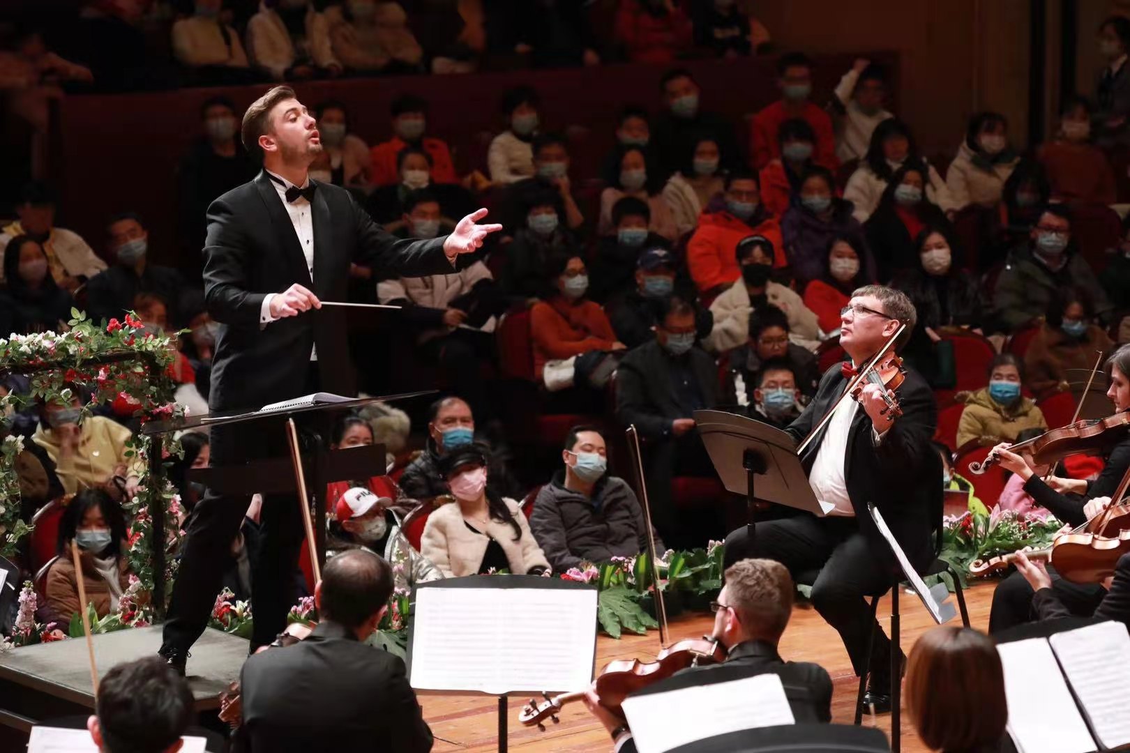 Professional live performance by a 60-members symphony orchestra