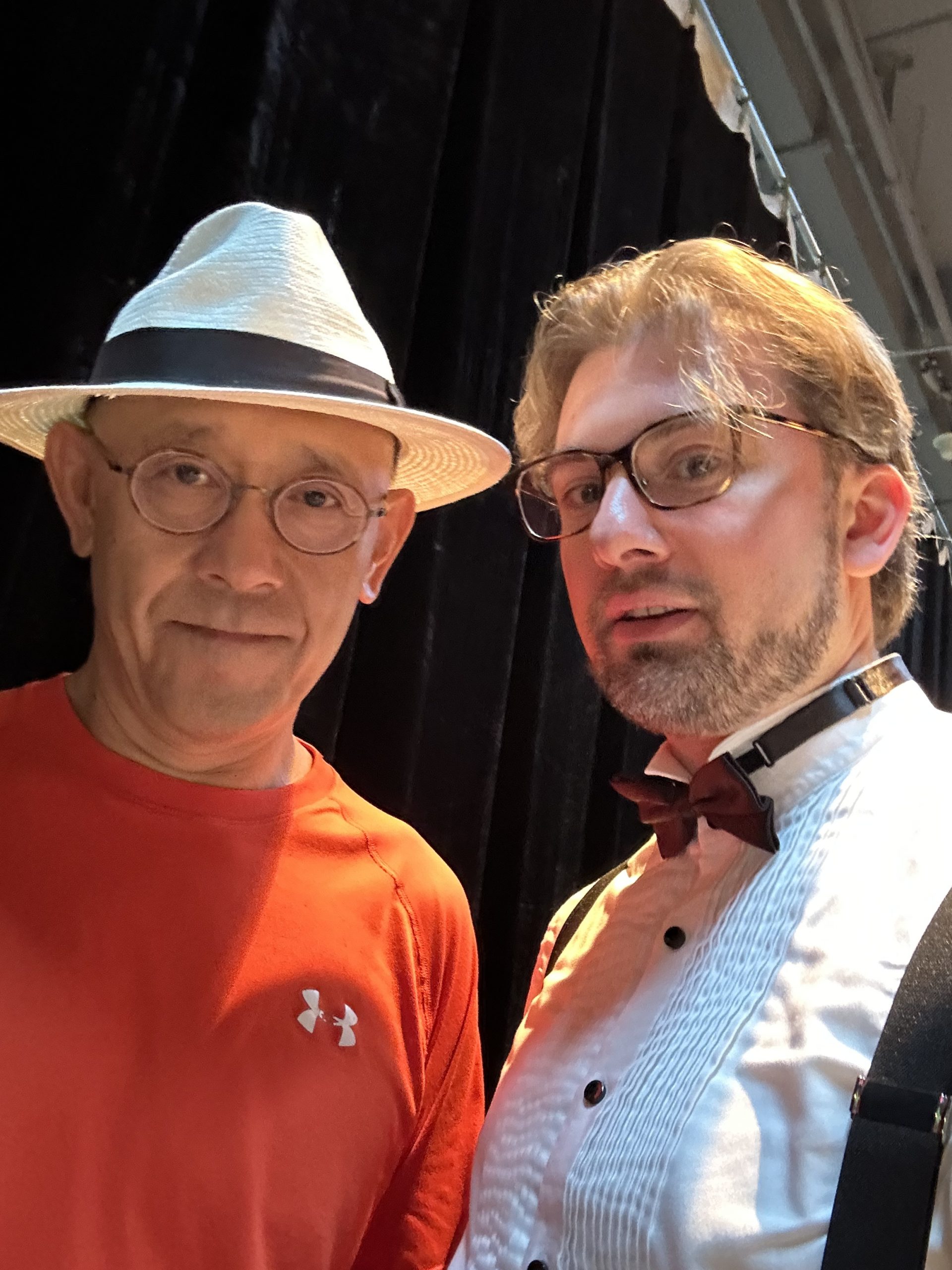 Discussing filming details with director Jiang Wen - film music production